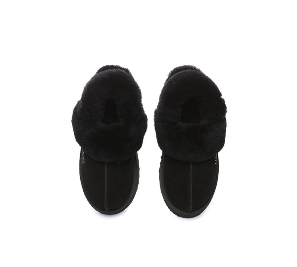 AUSTRALIAN SHEPHERD® UGG Slippers Women Removable Wool Strap Slingback Platform Musa - UGG EXPRESS