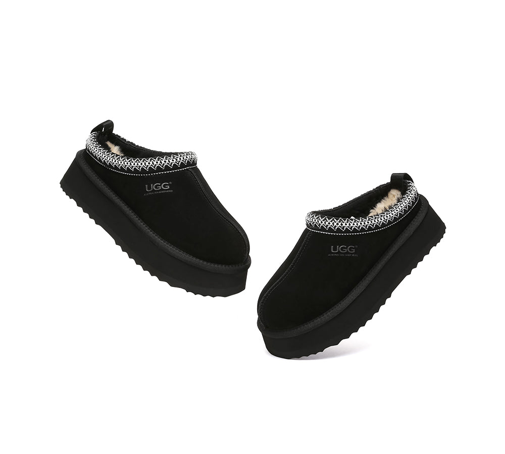 AUSTRALIAN SHEPHERD® UGG Slippers Sheepskin Wool Ankle Tazzy Tay Platform UGG AUSTRALIAN SHEPHERD
