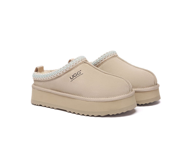 AUSTRALIAN SHEPHERD® UGG Slippers Sheepskin Wool Ankle Tazzy Tay Platform UGG AUSTRALIAN SHEPHERD