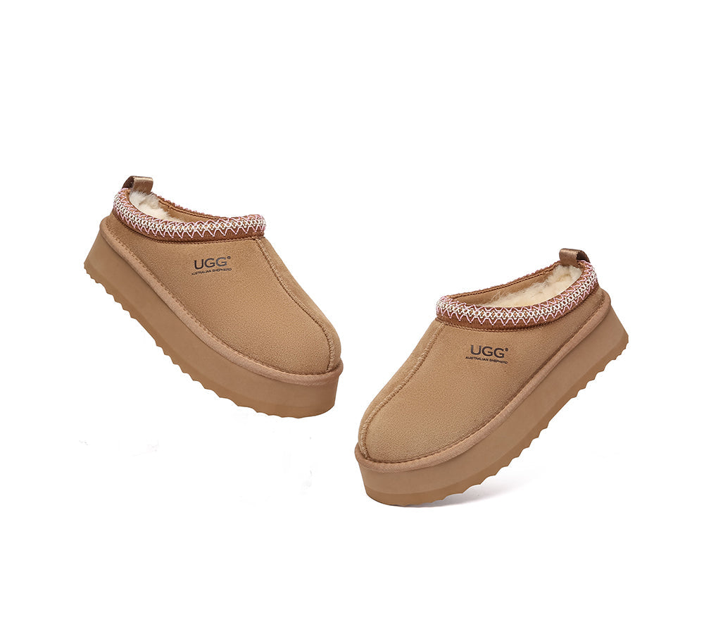 AUSTRALIAN SHEPHERD® UGG Slippers Sheepskin Wool Ankle Tazzy Tay Platform UGG AUSTRALIAN SHEPHERD