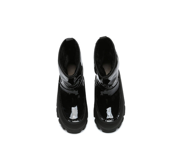 UGG Boots Women Sheepskin Wool Waterproof Chunky Wren