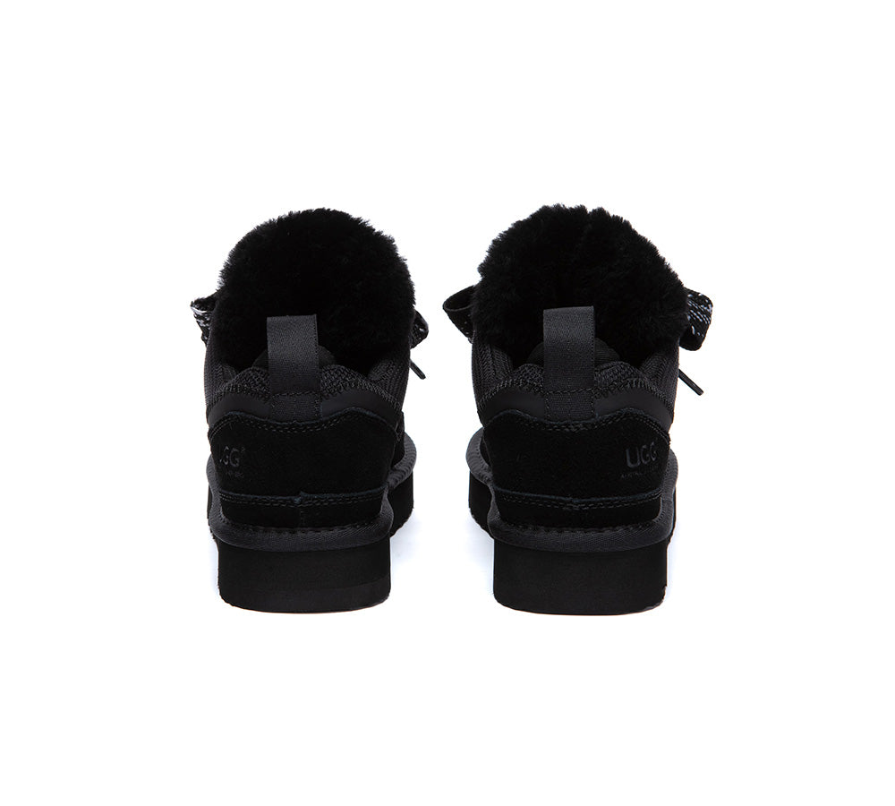 AUSTRALIAN SHEPHERD® UGG Boots Sheepskin Wool Lace Up Platform Sneakers Parkyr UGG AUSTRALIAN SHEPHERD