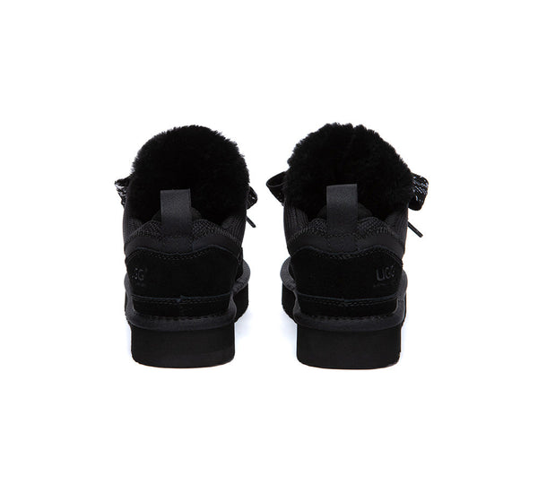 AUSTRALIAN SHEPHERD® UGG Boots Sheepskin Wool Lace Up Platform Sneakers Parkyr UGG AUSTRALIAN SHEPHERD