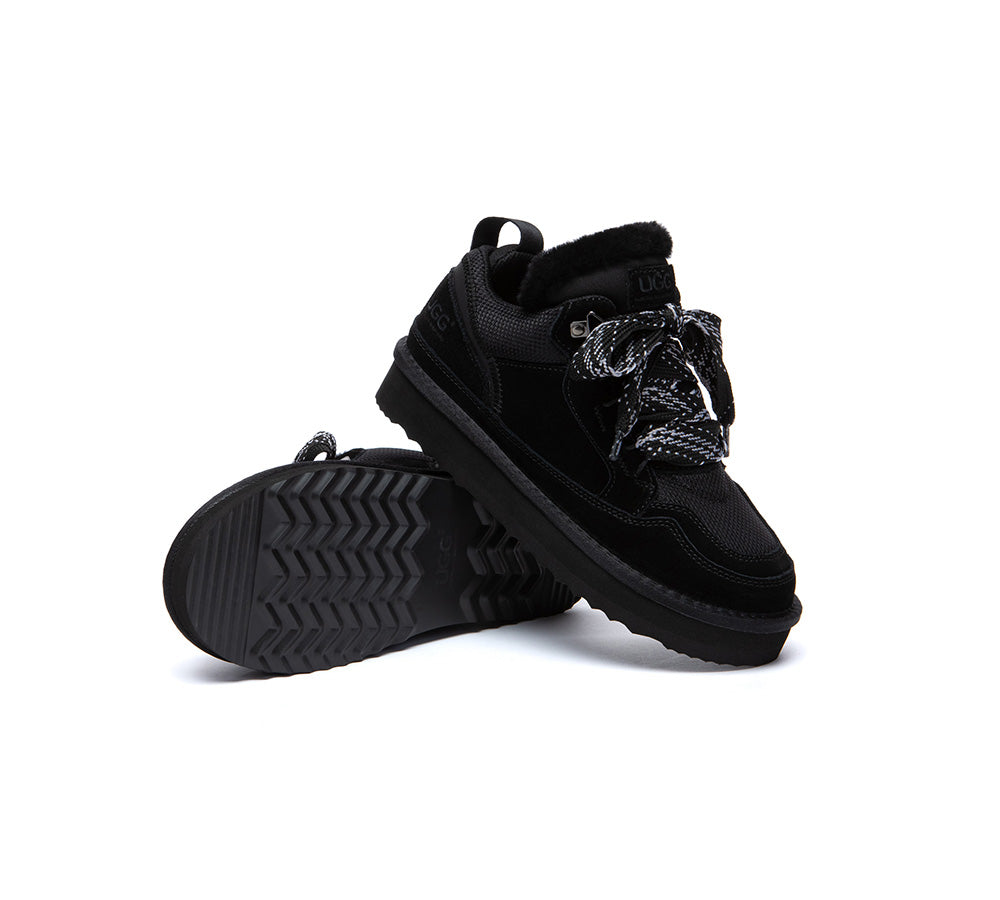 AUSTRALIAN SHEPHERD® UGG Boots Sheepskin Wool Lace Up Platform Sneakers Parkyr UGG AUSTRALIAN SHEPHERD