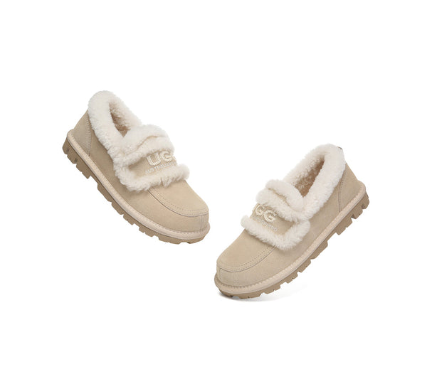 AUSTRALIAN SHEPHERD® UGG Slippers Women Sheepskin Wool Ankle Rilee Loafers UGG AUSTRALIAN SHEPHERD