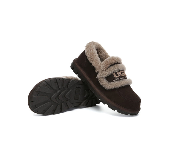 AUSTRALIAN SHEPHERD® UGG Slippers Women Sheepskin Wool Ankle Rilee Loafers UGG AUSTRALIAN SHEPHERD