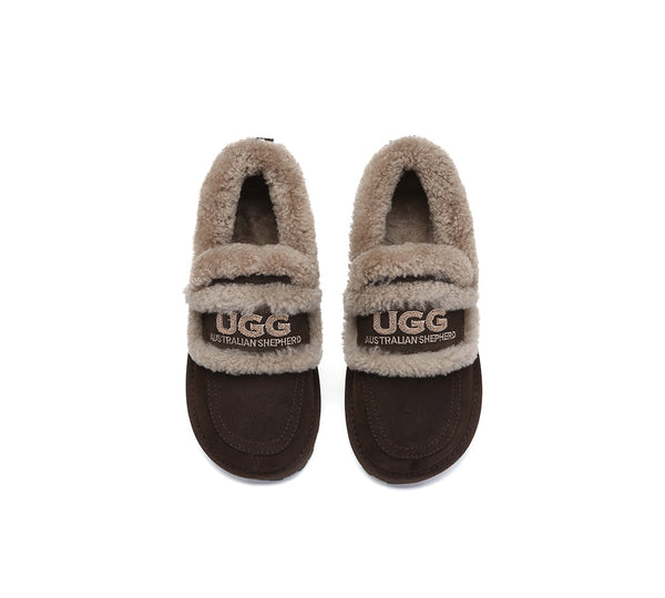 AUSTRALIAN SHEPHERD® UGG Slippers Women Sheepskin Wool Ankle Rilee Loafers UGG AUSTRALIAN SHEPHERD