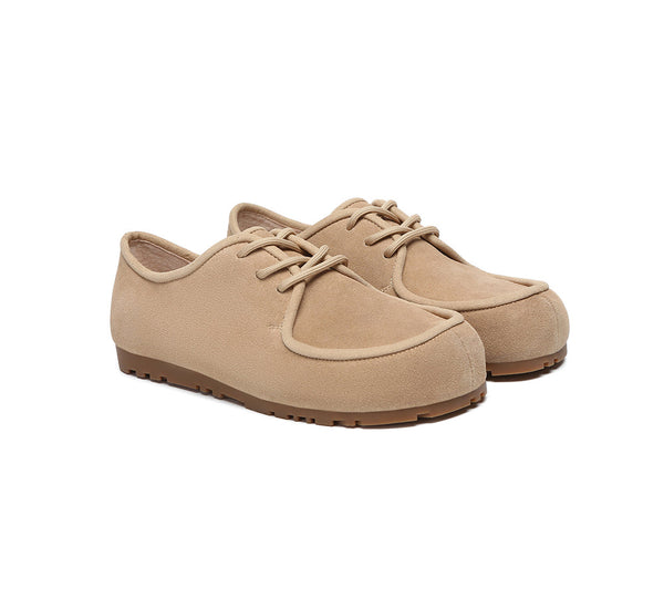 EVERAU® Women Slippers Suede Lace Up Brandon EVERAU