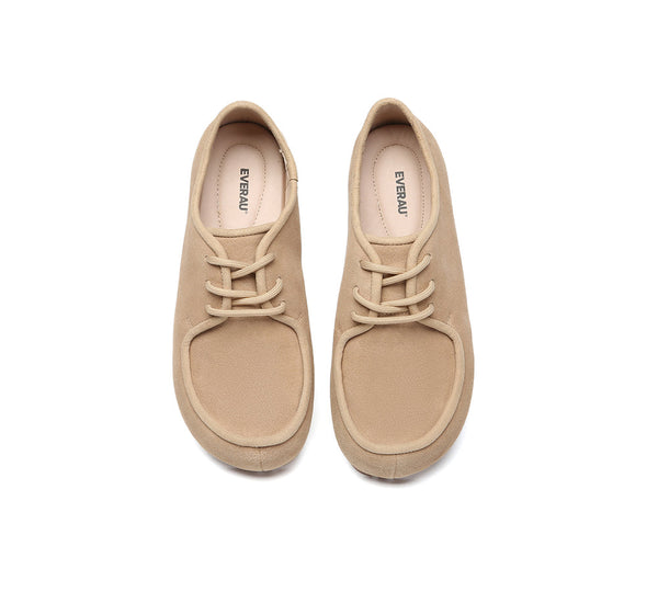 EVERAU® Women Slippers Suede Lace Up Brandon EVERAU