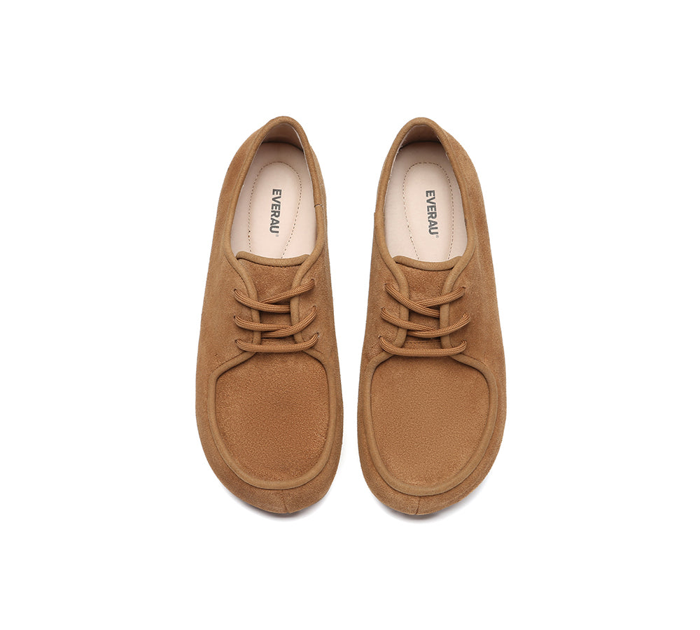 EVERAU® Women Slippers Suede Lace Up Brandon EVERAU