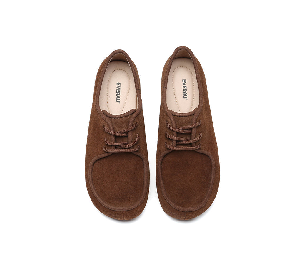 EVERAU® Women Slippers Suede Lace Up Brandon EVERAU