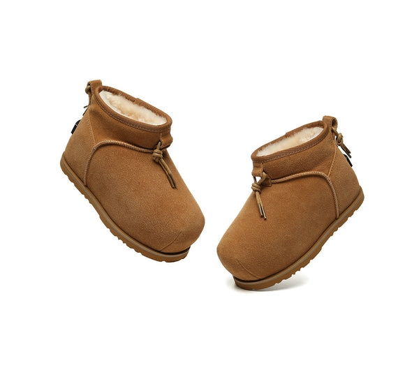 UGG Boots Women Sheepskin Wool Mini Ankle Euro Loaf Palmer