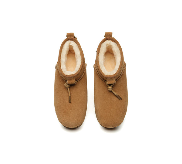 UGG Boots Women Sheepskin Wool Mini Ankle Euro Loaf Palmer