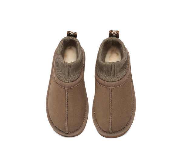 AUSTRALIAN SHEPHERD® UGG Slippers Kids Sheepskin Wool Stretchy Ankle Margaret UGG AUSTRALIAN SHEPHERD