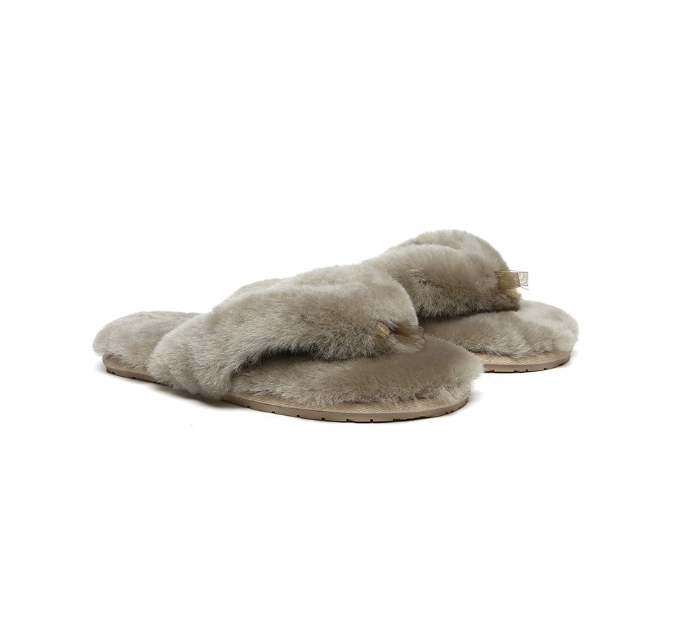 UGG Thongs Women Fluffy Slides Farah