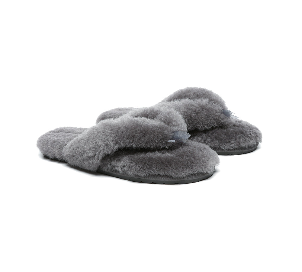 UGG Thongs Women Fluffy Slides Farah