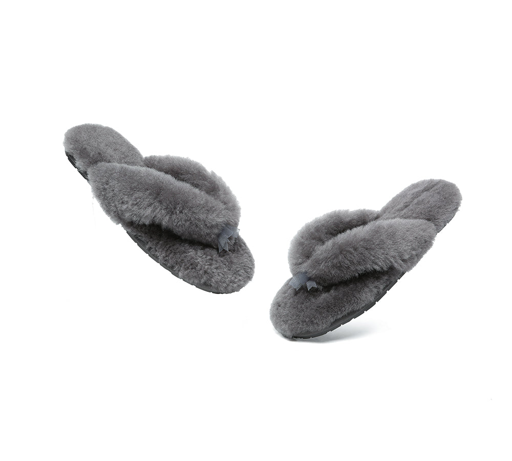 UGG Thongs Women Fluffy Slides Farah