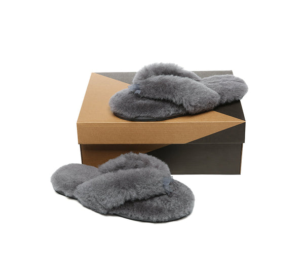 UGG Thongs Women Fluffy Slides Farah