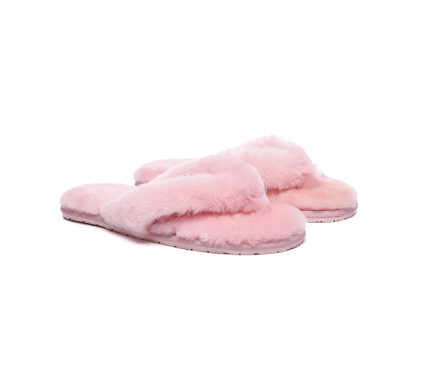 UGG Thongs Women Fluffy Slides Farah