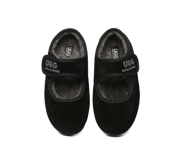 AUSTRALIAN SHEPHERD® UGG Slippers Sheepskin Wool Adjustable Strap Velvi UGG AUSTRALIAN SHEPHERD
