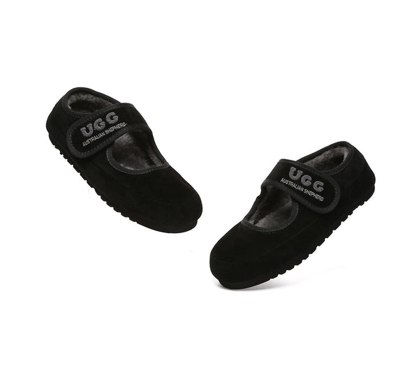AUSTRALIAN SHEPHERD® UGG Slippers Sheepskin Wool Adjustable Strap Velvi UGG AUSTRALIAN SHEPHERD