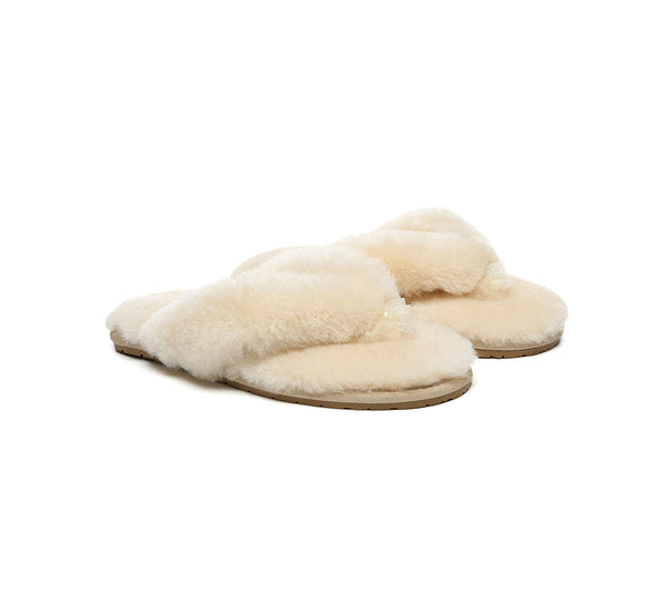 UGG Thongs Women Fluffy Slides Farah