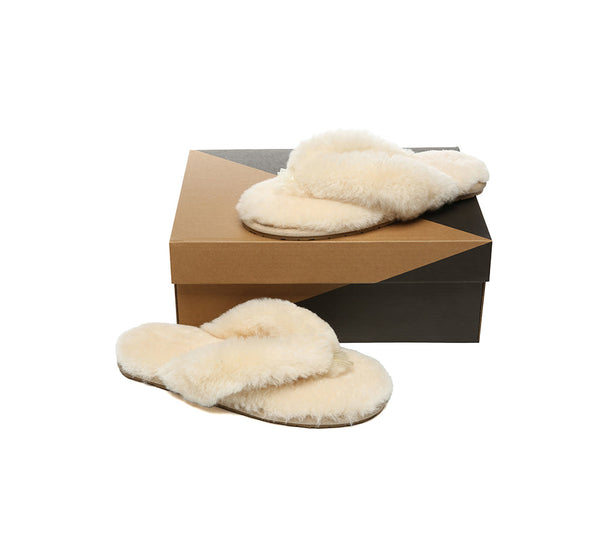UGG Thongs Women Fluffy Slides Farah