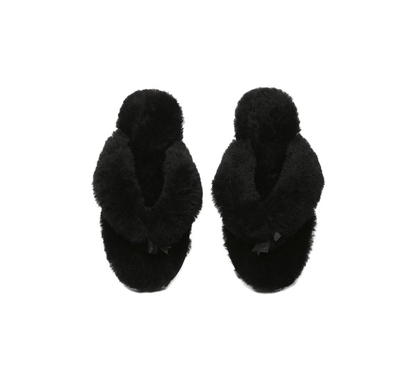 UGG Thongs Women Fluffy Slides Farah