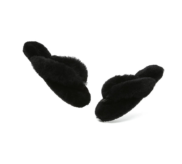 UGG Thongs Women Fluffy Slides Farah
