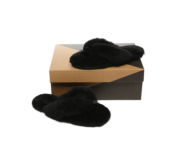 UGG Thongs Women Fluffy Slides Farah