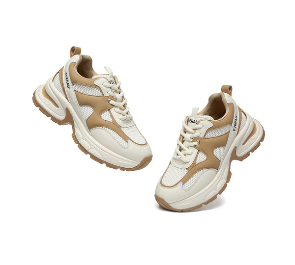 EVERAU® Women Chunky Platform Sneakers Breathable Camille EVERAU