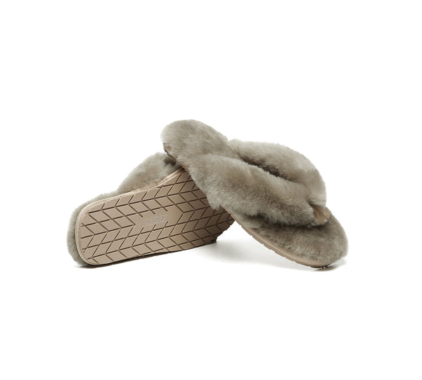 UGG Thongs Women Fluffy Slides Farah