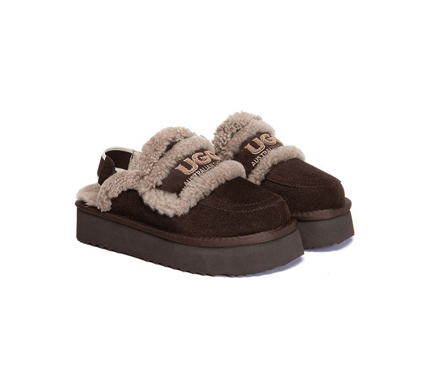 AUSTRALIAN SHEPHERD® 2-Way Style UGG Slippers Women Removable Strap Slingback Platform Rilee UGG AUSTRALIAN SHEPHERD