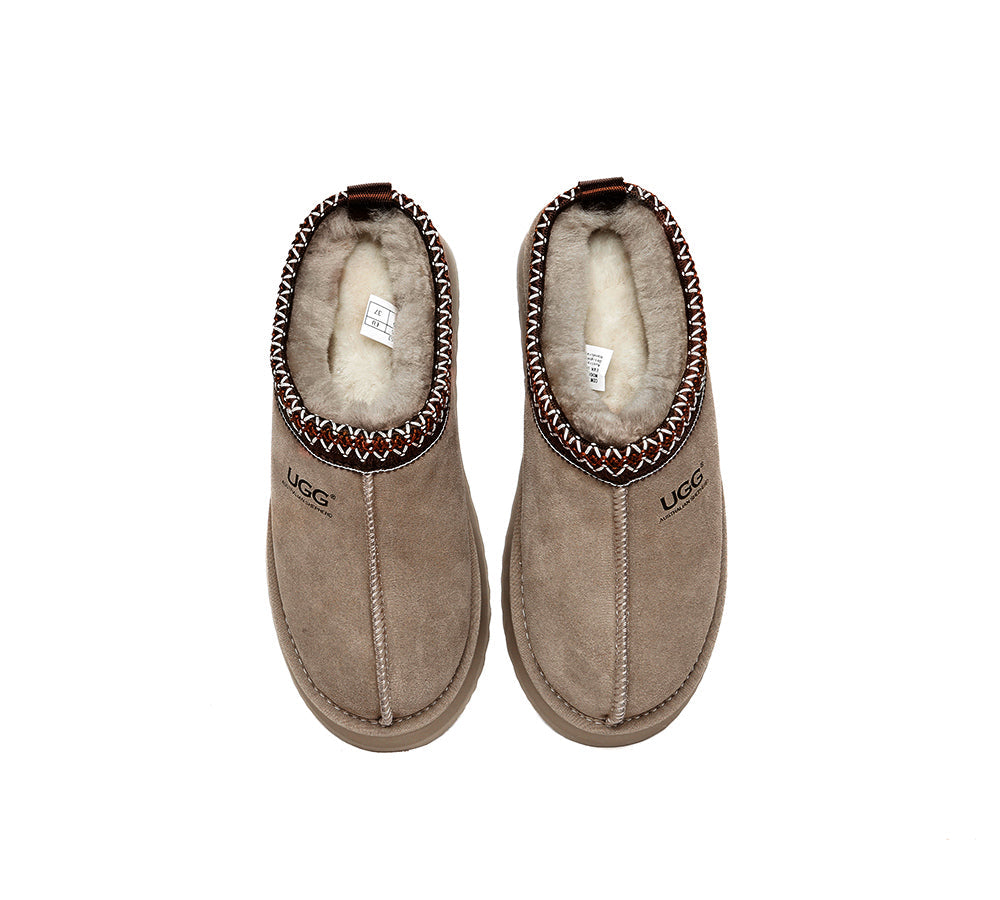 AUSTRALIAN SHEPHERD® UGG Slippers Sheepskin Wool Ankle Platform Tazzy Ventus - UGG EXPRESS