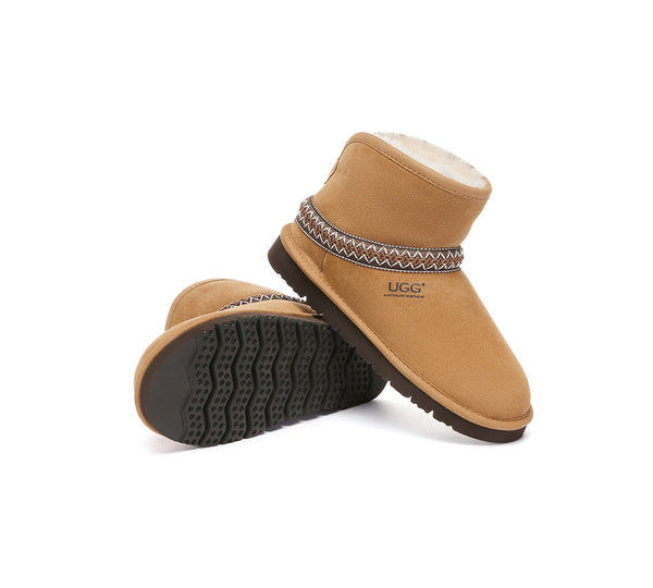 AUSTRALIAN SHEPHERD® UGG Boots Sheepskin Wool Knitted Mini Fayle UGG AUSTRALIAN SHEPHERD