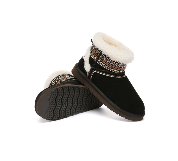 AUSTRALIAN SHEPHERD® UGG Boots Sheepskin Wool Shearling Knitted Mini Ferlat UGG AUSTRALIAN SHEPHERD