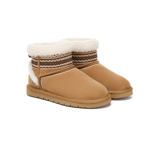 AUSTRALIAN SHEPHERD® UGG Boots Sheepskin Wool Shearling Knitted Mini Ferlat UGG AUSTRALIAN SHEPHERD