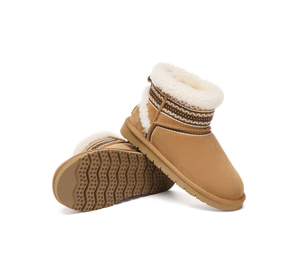 AUSTRALIAN SHEPHERD® UGG Boots Sheepskin Wool Shearling Knitted Mini Ferlat UGG AUSTRALIAN SHEPHERD