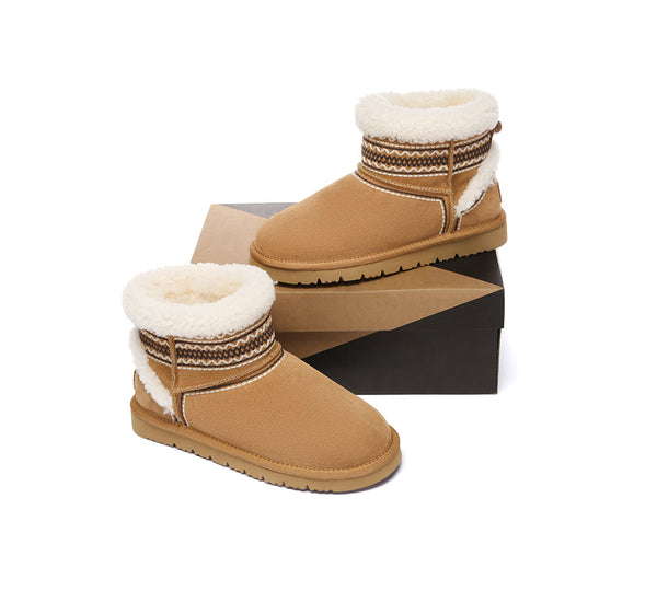 AUSTRALIAN SHEPHERD® UGG Boots Sheepskin Wool Shearling Knitted Mini Ferlat UGG AUSTRALIAN SHEPHERD