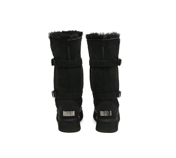 UGG Boots Women Sheepskin Wool Knee High Platform Tall Valerie