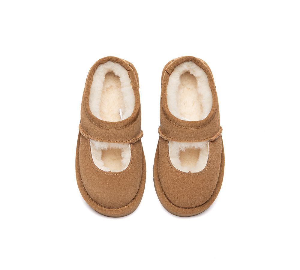AUSTRALIAN SHEPHERD® UGG Slippers Kids Sheepskin Wool Ankle Platform Carmella UGG AUSTRALIAN SHEPHERD