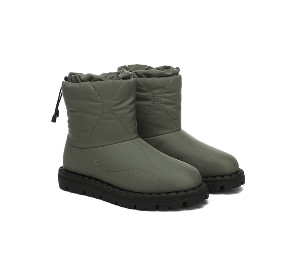 EVERAU® UGG Boots Women Sheepskin Wool Waterproof Drawstring Sonita - UGG EXPRESS