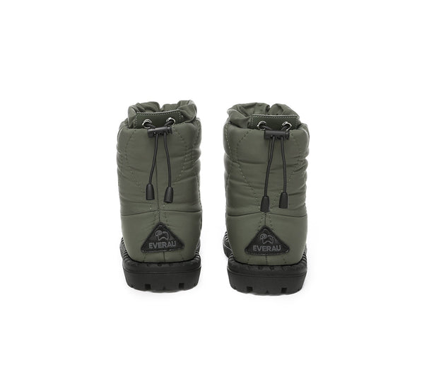 EVERAU® UGG Boots Kids Sheepskin Wool Waterproof Drawstring Sonita - UGG EXPRESS