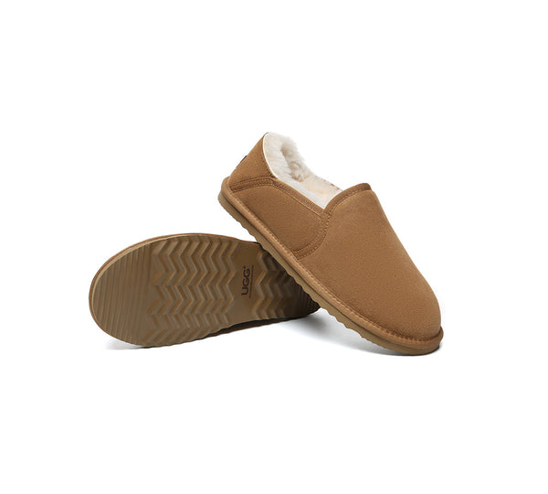 UGG Slippers Men Sheepskin Wool Ankle Barn