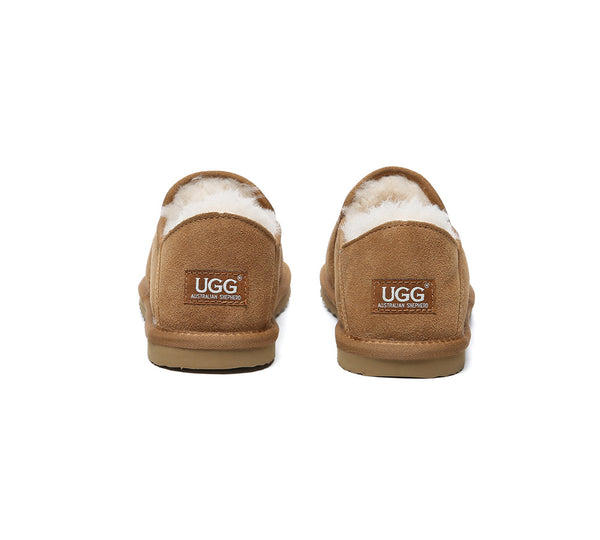 UGG Slippers Men Sheepskin Wool Ankle Barn