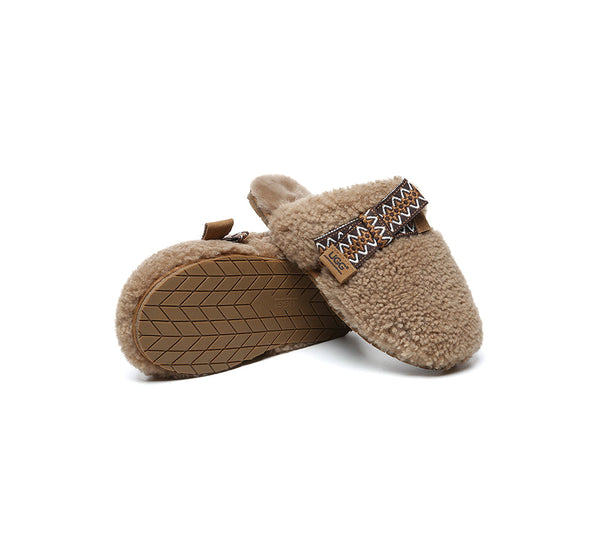 UGG Slippers Women Sheepskin Wool Bow Cecil