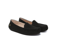 EVERAU® Women Suede Leather Moccasins Chic Soft Driving Loafers Morris EVERAU