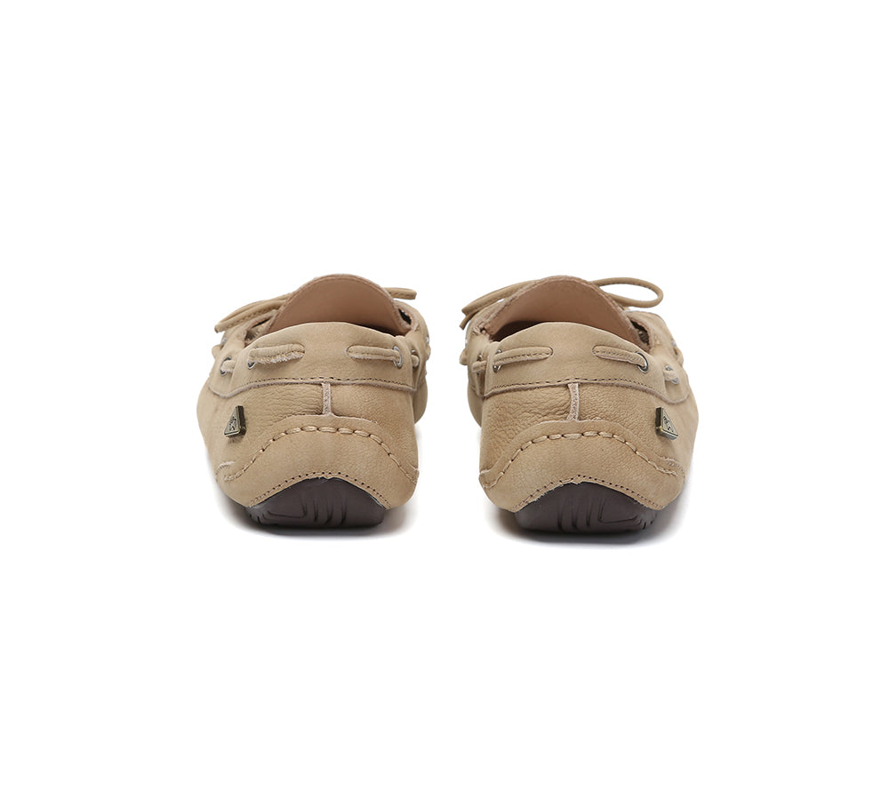 EVERAU® Women Leather Moccasin Loafers Classic Monty EVERAU