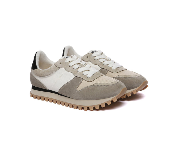 Women Leather Chunky Sneakers Etta