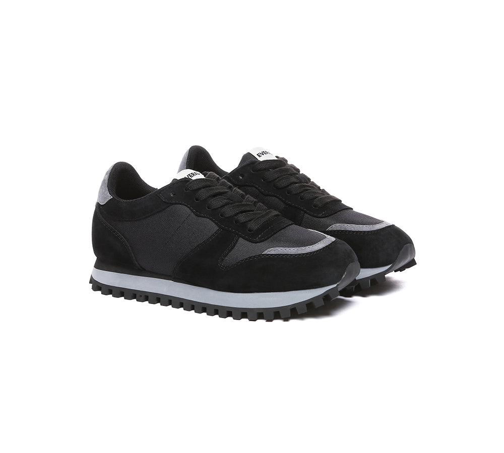Women Leather Chunky Sneakers Etta
